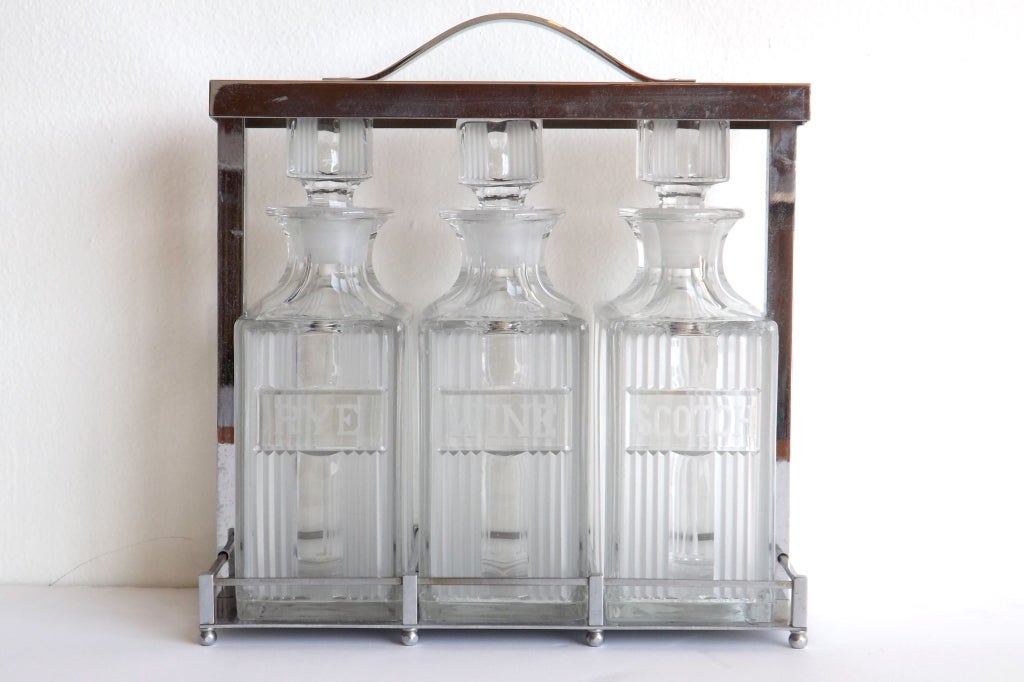 Jacques Adnet Liquor Decanters
