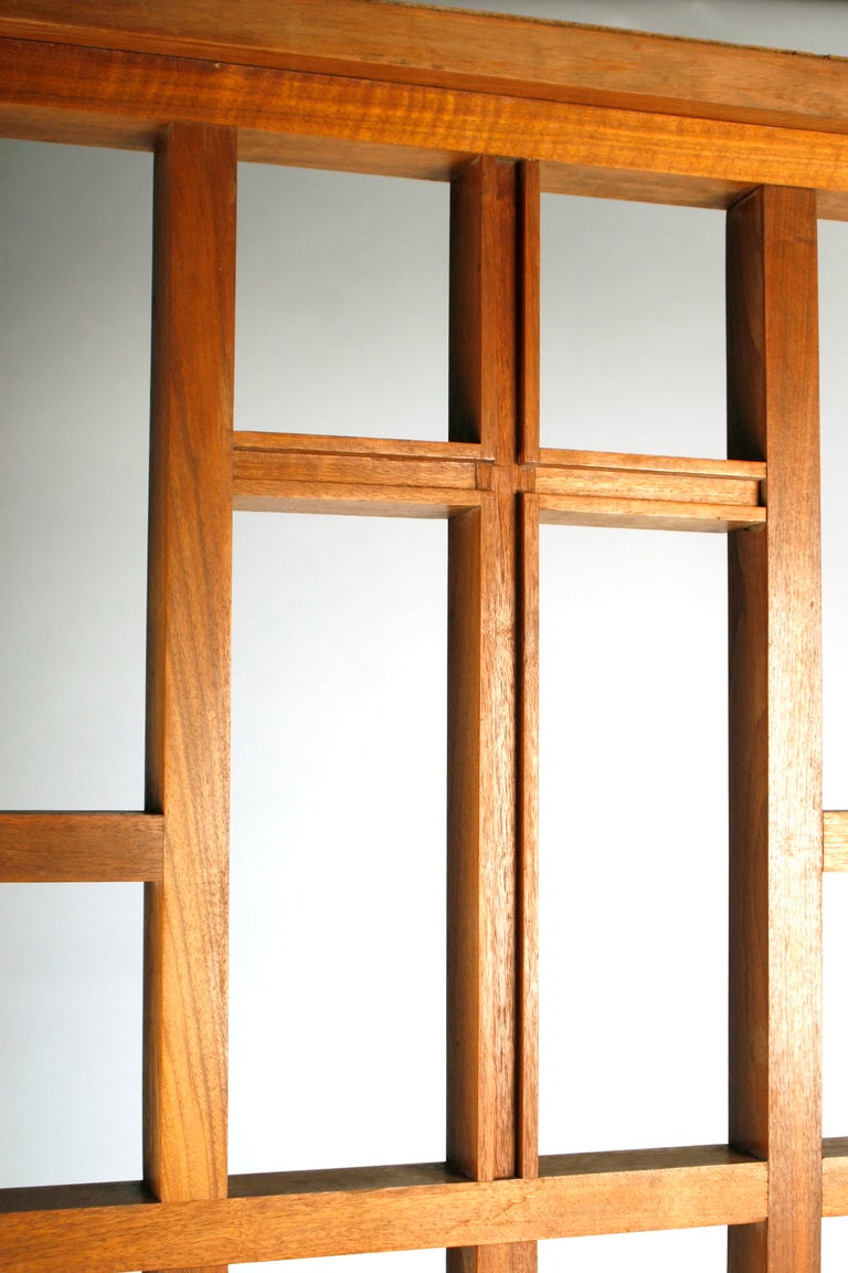 Vintage Mahogany Bible Belt Architectural Screen