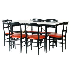 Milo Baughman Dining Table and Six Chairs