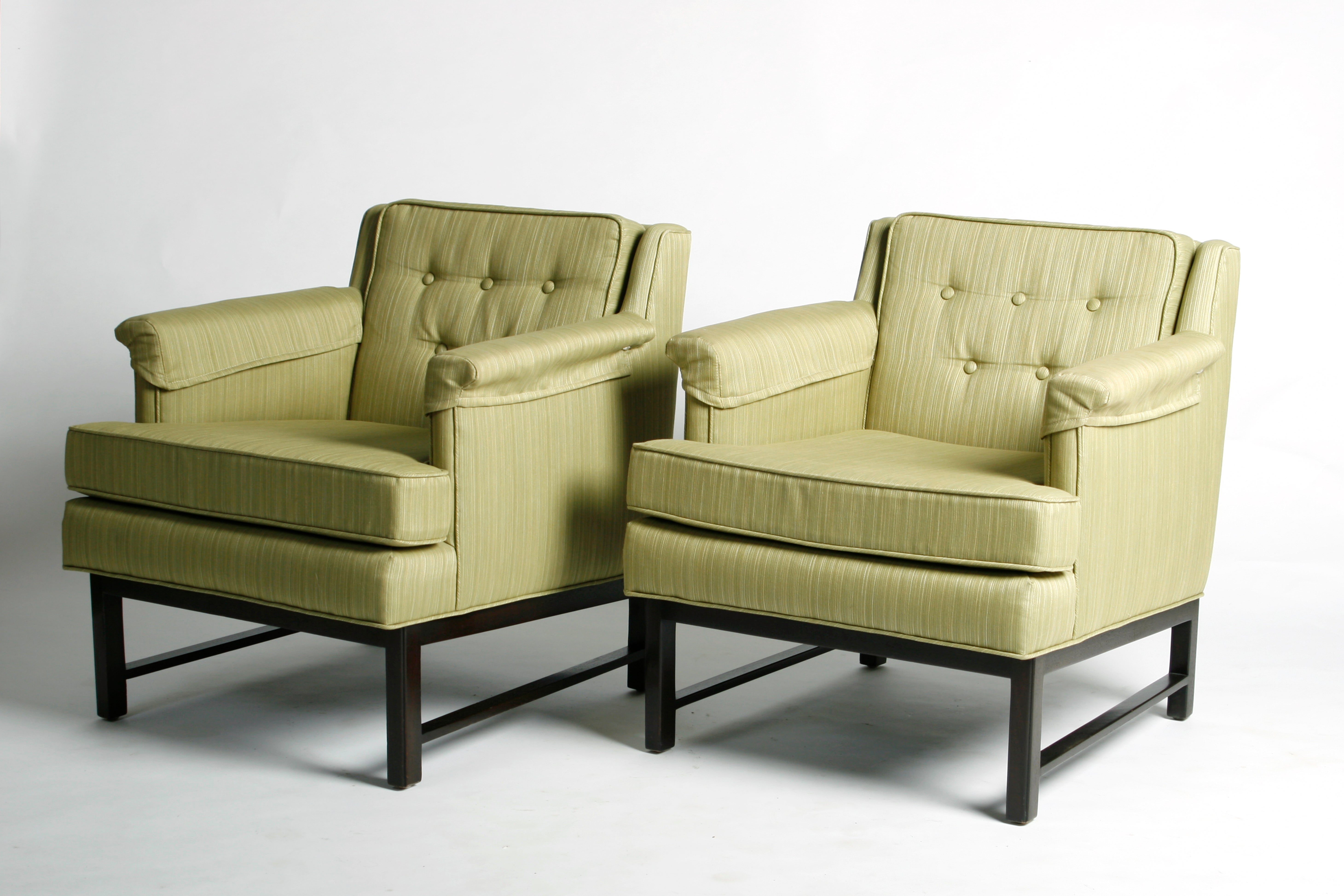Pair of Edward Wormley Dunbar "Petite" Lounge Chairs For Sale