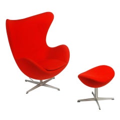 Arne Jacobson for Knoll "Egg" Chair and Ottoman