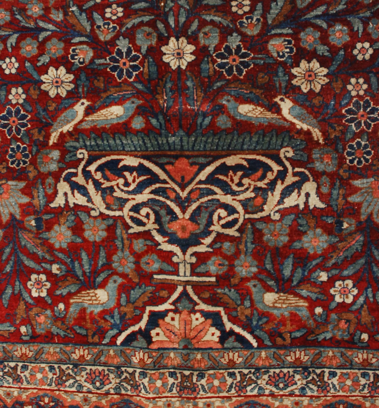 Vegetable Dyed Early 20th Century Tabriz Rug