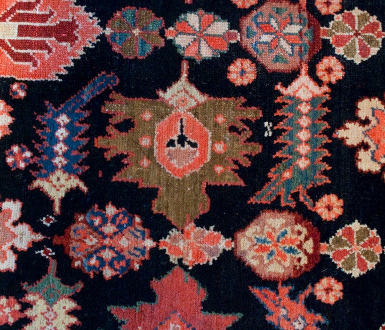 Vegetable Dyed Early 20th Century Persian Malayer Carpet Runner For Sale