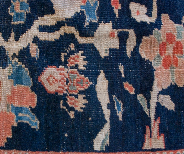 Persischer Sultanabad-Teppich aus dem 19. Jahrhundert (Pflanzlich gefärbt) im Angebot