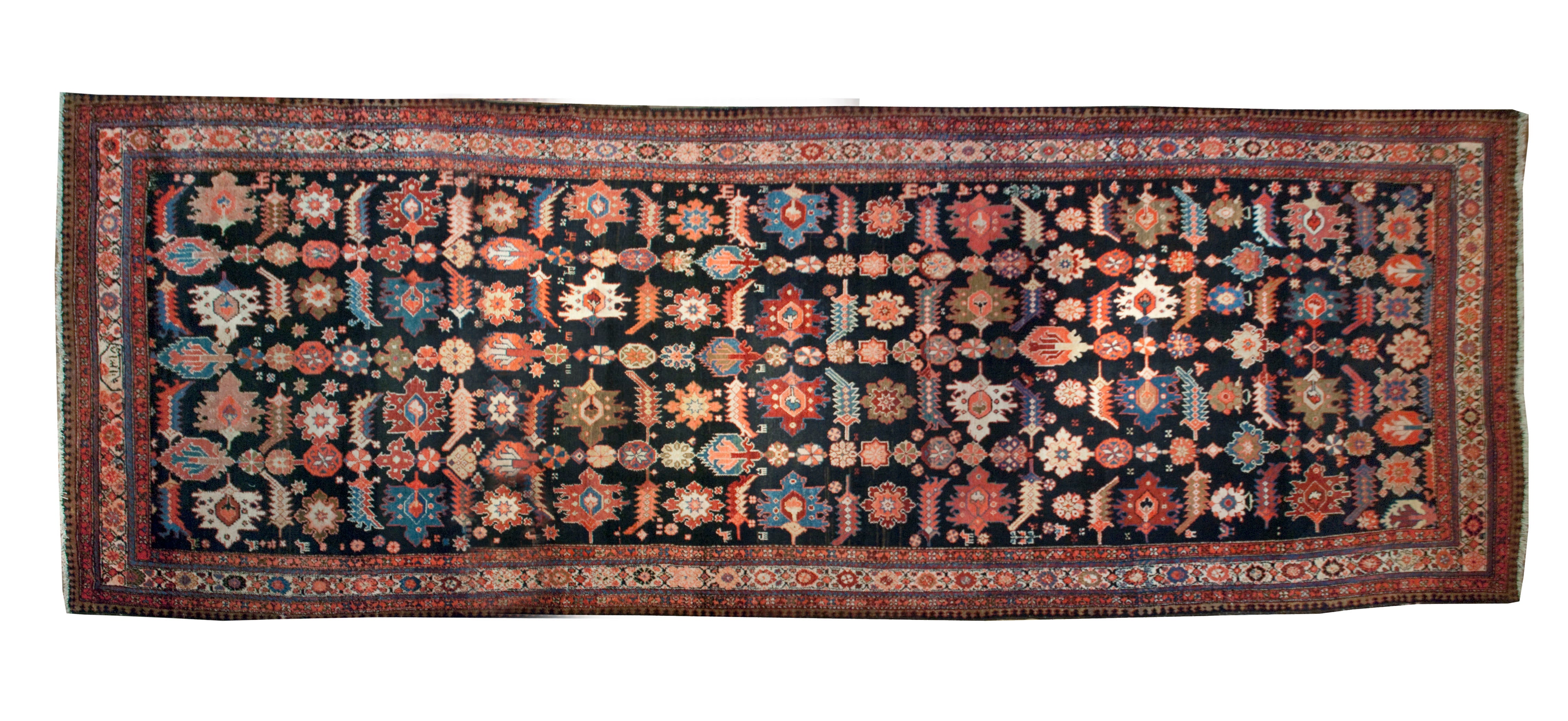 Early 20th Century Persian Malayer Carpet Runner For Sale