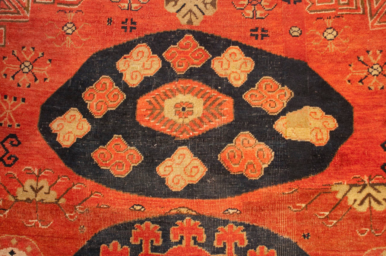 East Turkestani 19th Century Khotan Rug For Sale