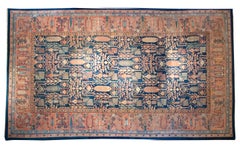 Antique Late 19th Century Indian Agra Carpet