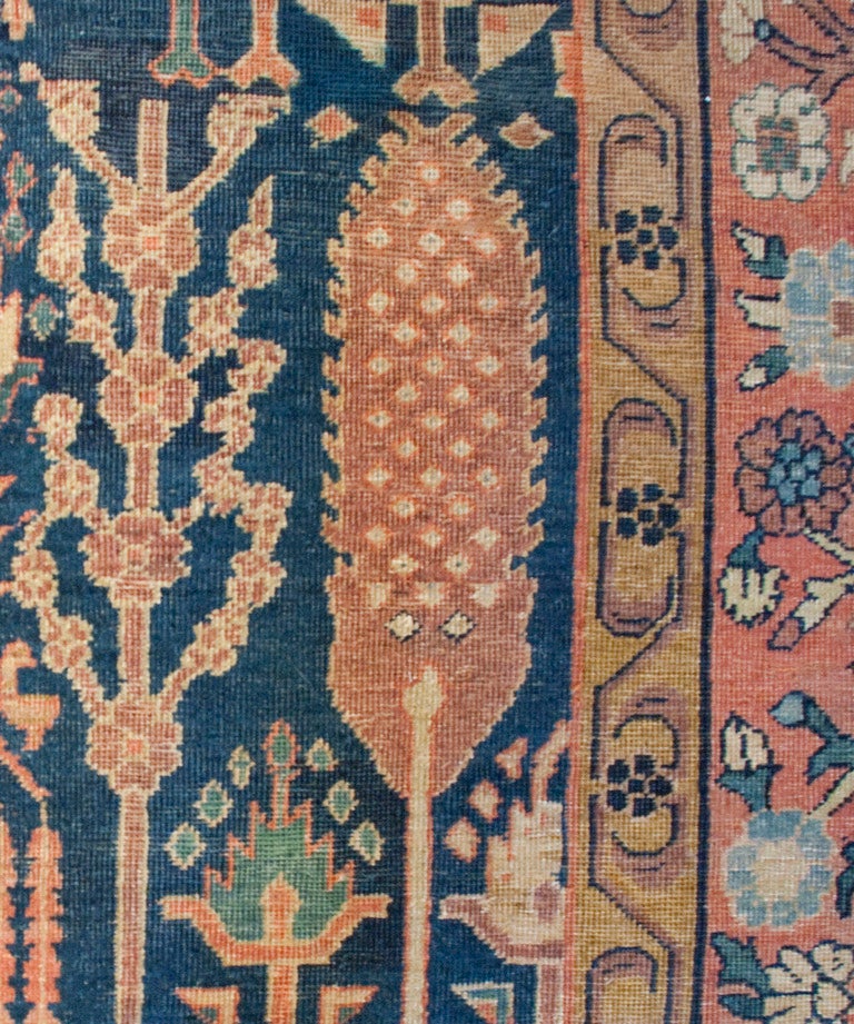 Wool Late 19th Century Indian Agra Carpet For Sale