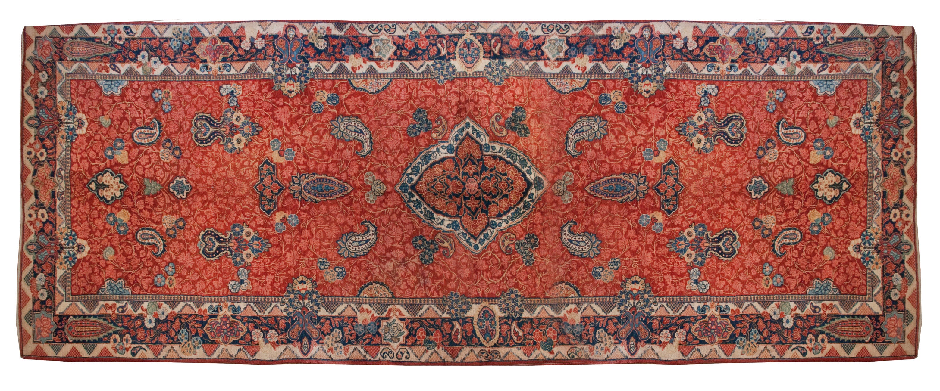 Early 20th Century Persian Sarouk Carpet Runner For Sale