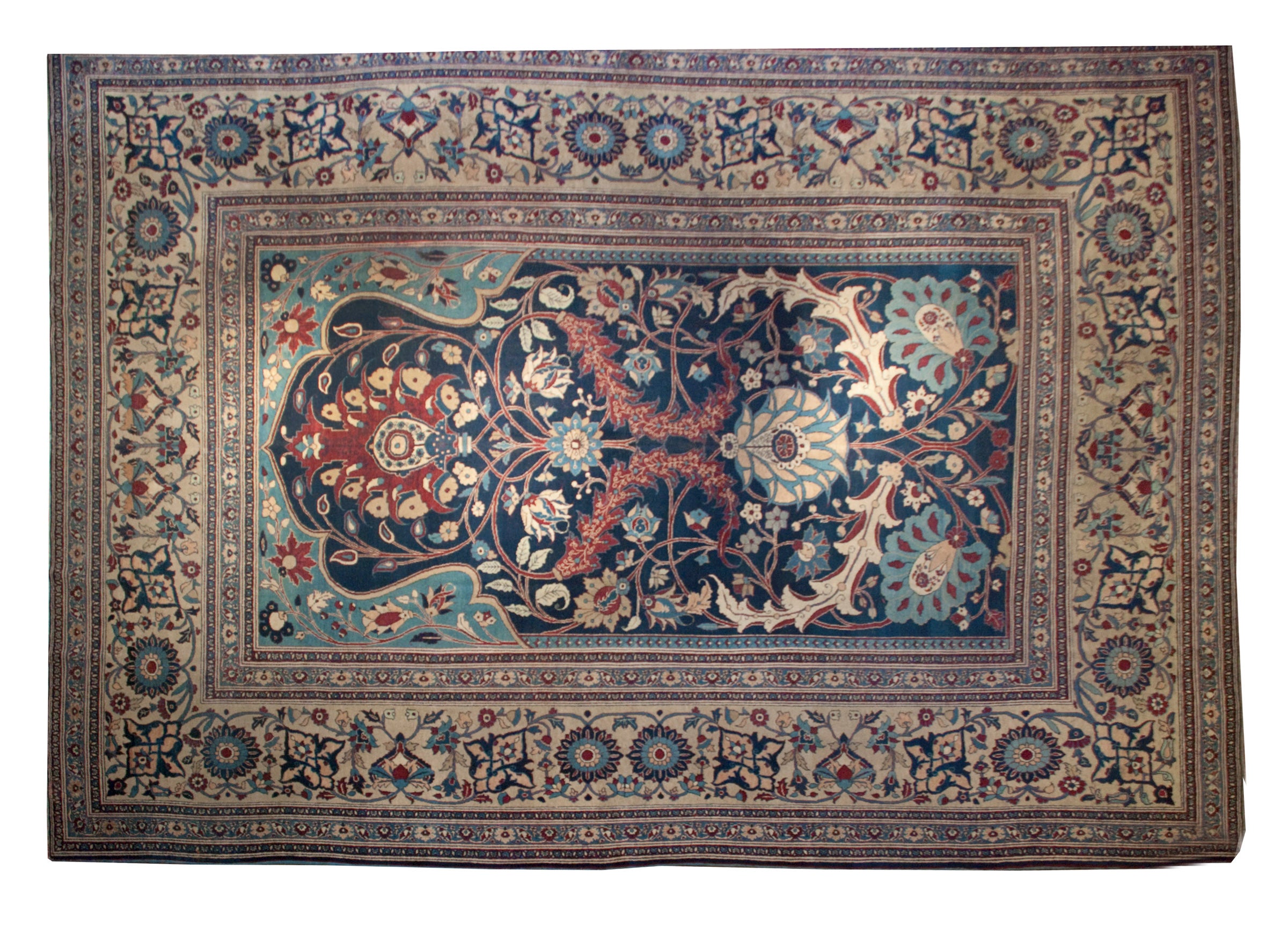 19th Century Persian Doroksh Carpet For Sale