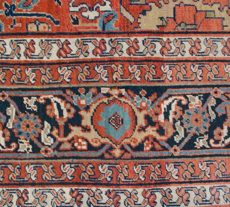 Vegetable Dyed 19th Century Persian Sultanabad Carpet For Sale
