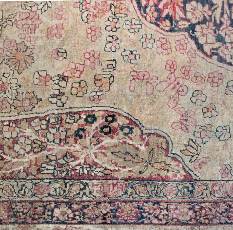 Vegetable Dyed Amazing 19th Century Kermanshah Rug For Sale