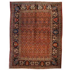19th Century Mina Khani Bidjar Rug