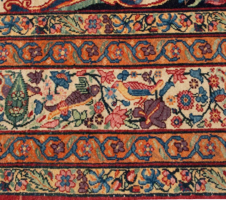 Tapis persan Lavar du XIXe siècle Excellent état - En vente à Chicago, IL