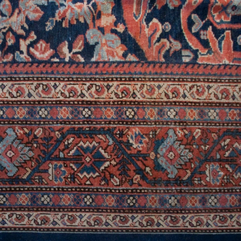 Vegetable Dyed 19th Century Sultanabad Carpet For Sale