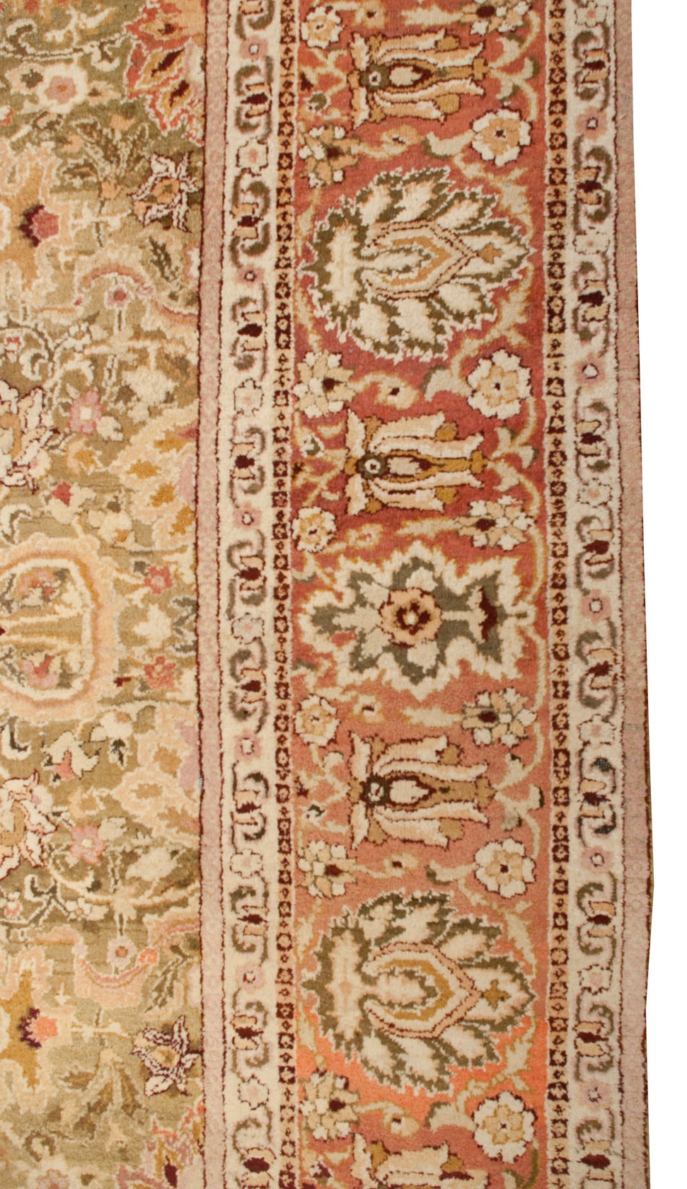 Indian Early 20th Century Agra Rug For Sale