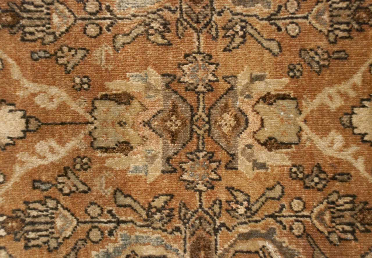 Vegetable Dyed Early 20th Century Mahal Sultanabad Rug For Sale