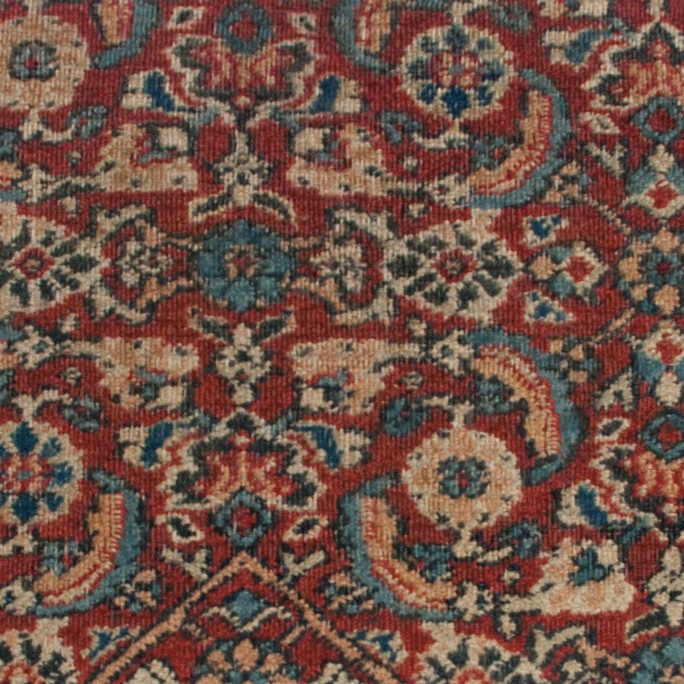 Persian Early 20th Century Doroksh Herati Carpet For Sale
