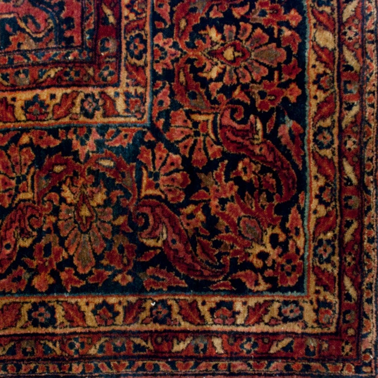 Vegetable Dyed Early 20th Century Saruk Carpet