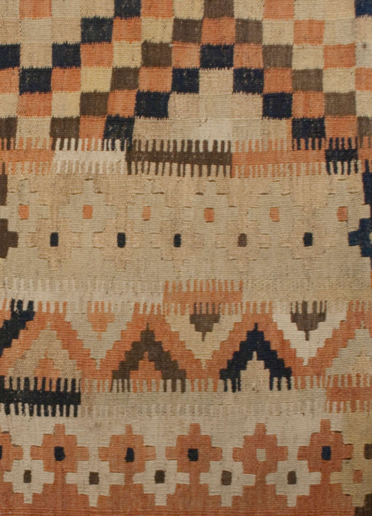 Afghan Early 20th Century Bashir Kilim Rug For Sale