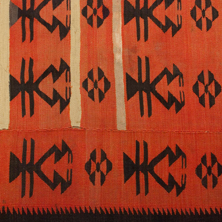 Pirot-Kelim-Teppich aus dem frühen 20. Jahrhundert (Pflanzlich gefärbt) im Angebot
