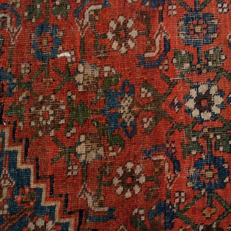 Vegetable Dyed 19th Century Bidjar Carpet For Sale