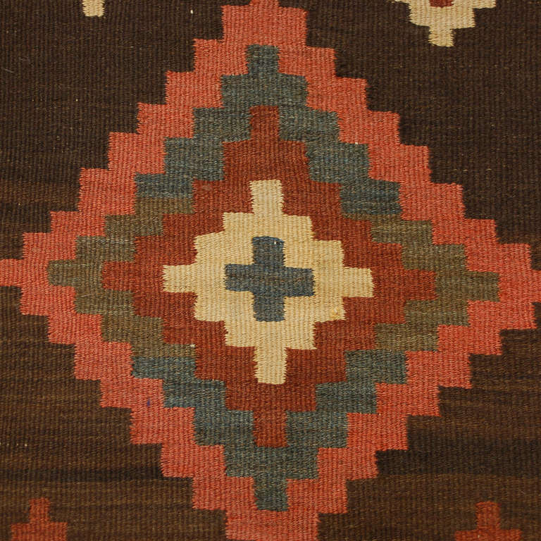 Mid-20th Century Early 20th Century Shahsevan Kilim Runner For Sale