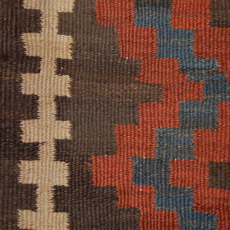 Wool Early 20th Century Shahsevan Kilim Runner For Sale