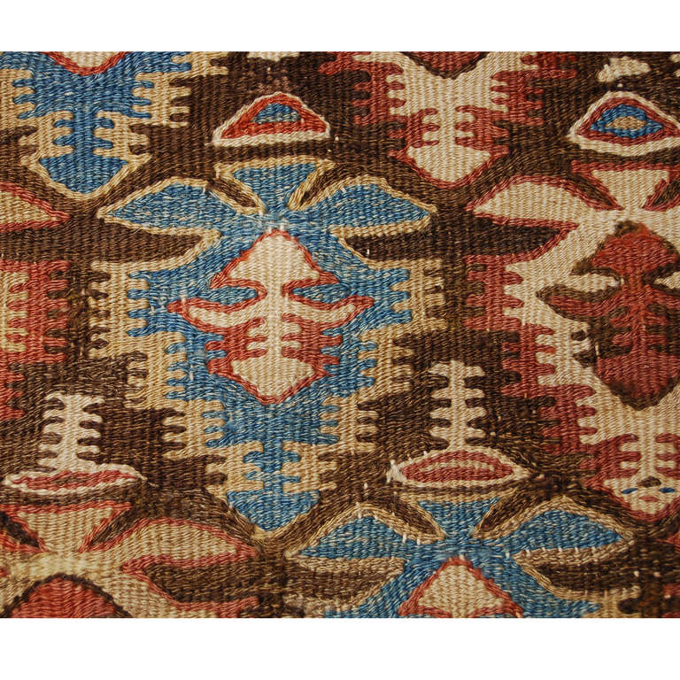 Persischer Qazvin-Kelim-Läufer des frühen 20. Jahrhunderts im Zustand „Hervorragend“ im Angebot in Chicago, IL