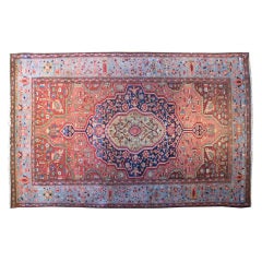 Antique 19th Century Saruk Farahan Carpet, 6'8" x 4'2"