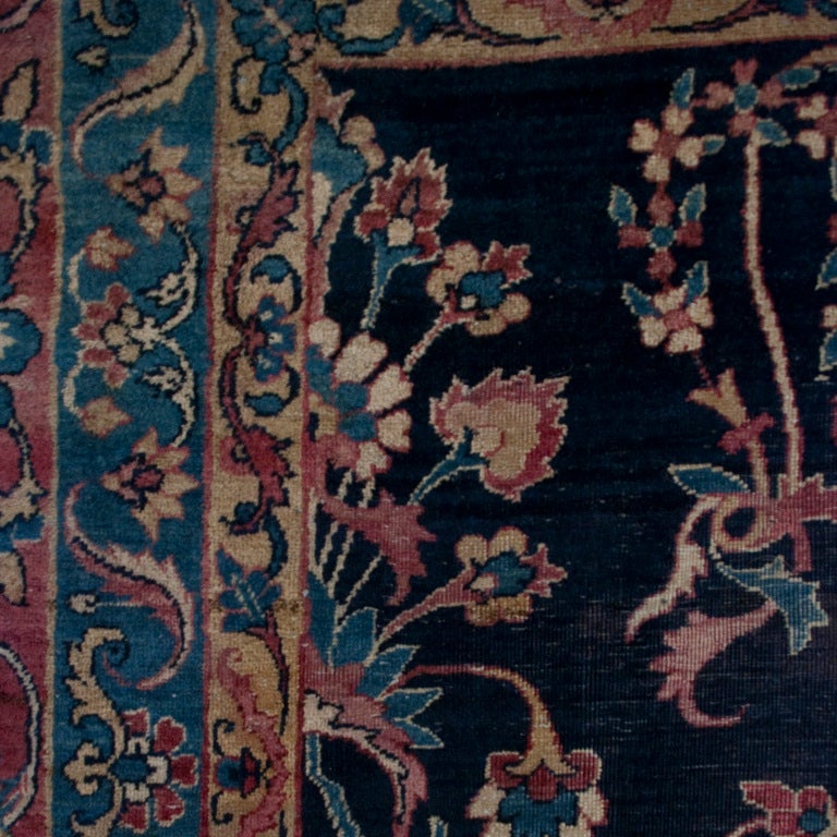 19th Century Yadz Carpet In Excellent Condition For Sale In Chicago, IL