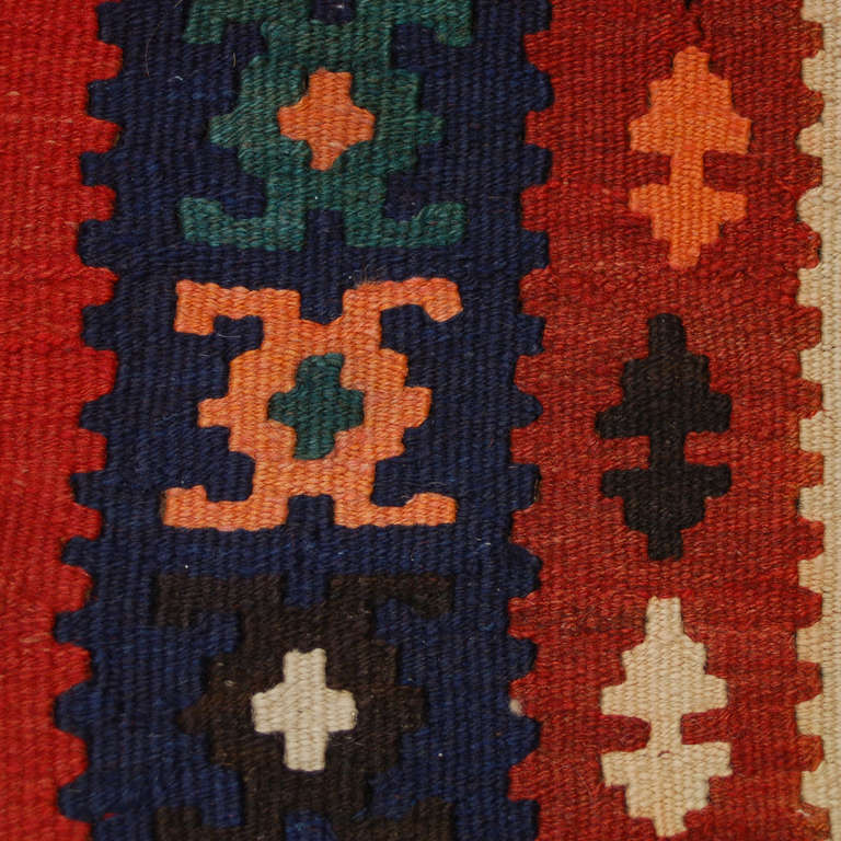 Wool Early 20th Century Persian Kilim Runner For Sale