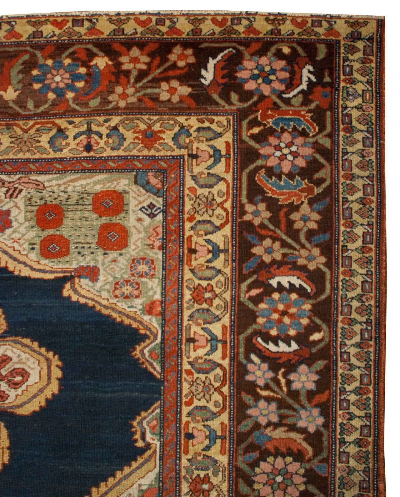 Vegetable Dyed Early 20th Century Bakhtiari Runner For Sale