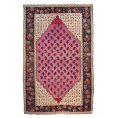 Antique 19th Century Karebak Carpet, 4' x 6'5"