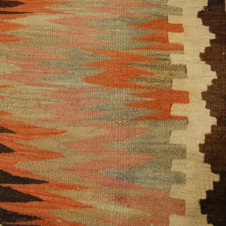 Wool Early 20th Century Persian Kilim Runner