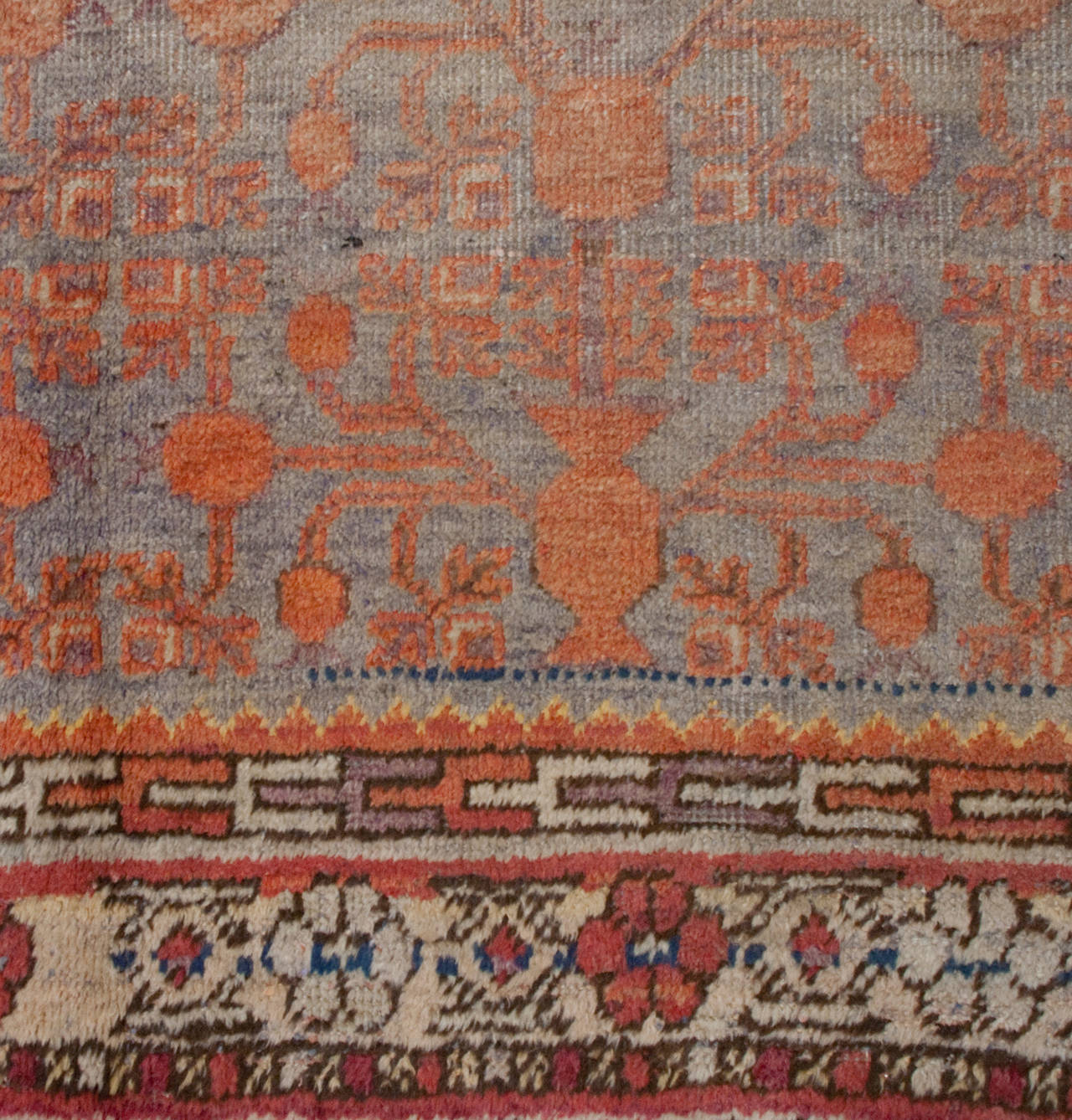 East Turkestani Early 20th Century Samarkand Rug