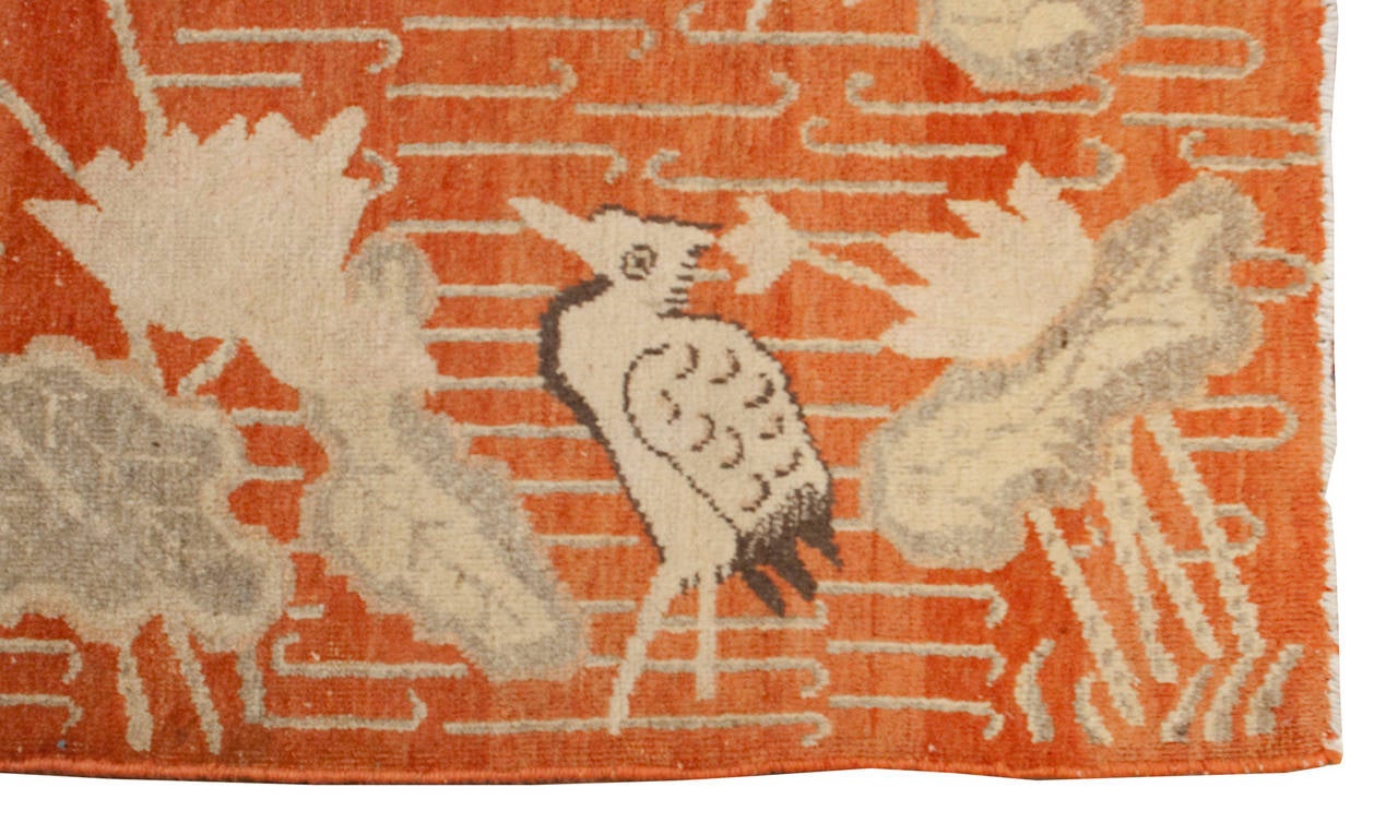 Early 20th Century Pictorial Khotan Rug