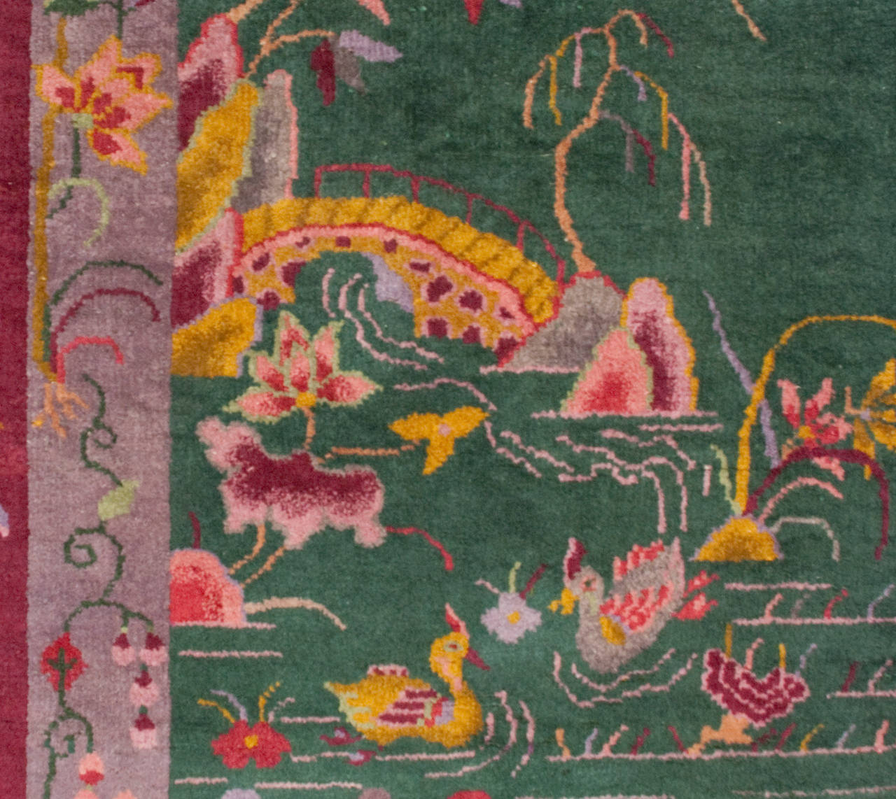 Wool Chinese Art Deco Rug