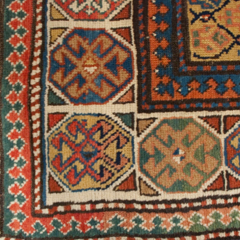 Vegetable Dyed 19th Century Gangeh Carpet For Sale