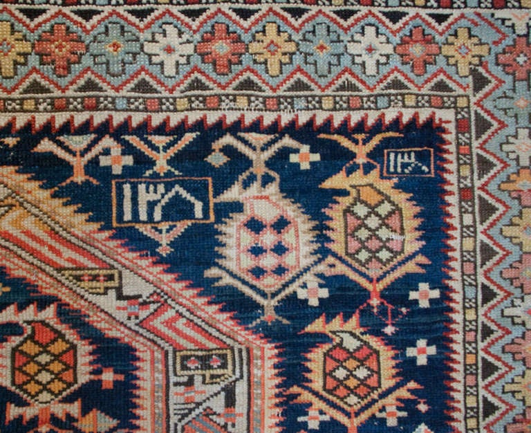 Wool Late 19th Century Shirvan Prayer Rug For Sale