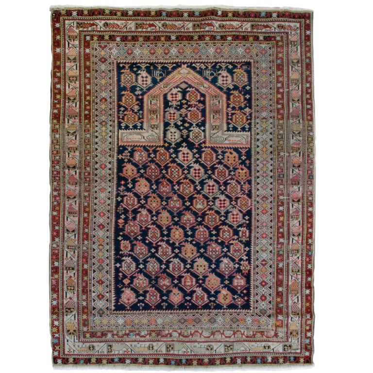 Late 19th Century Shirvan Prayer Rug For Sale at 1stdibs