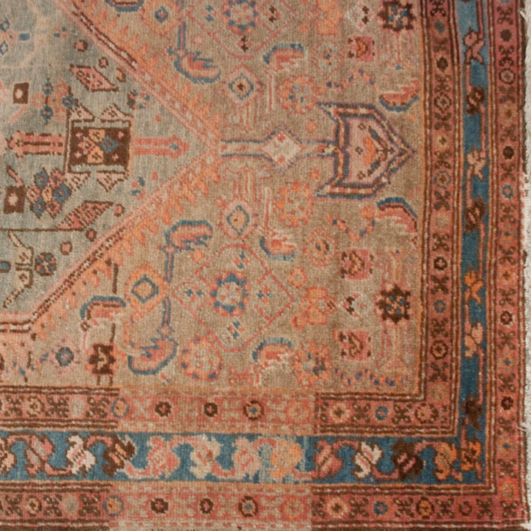 Antique Persian Serapi Carpet Runner, 3' x 18'