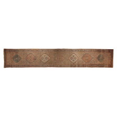 Antique Persian Serapi Carpet Runner, 3' x 18'