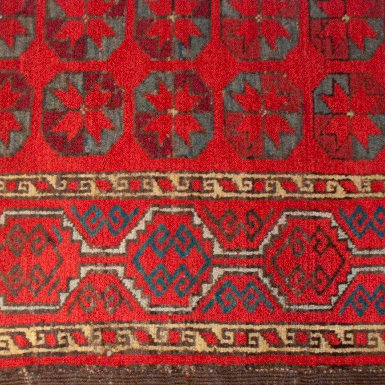 Vegetable Dyed Early 20th Century Turkmen Carpet For Sale