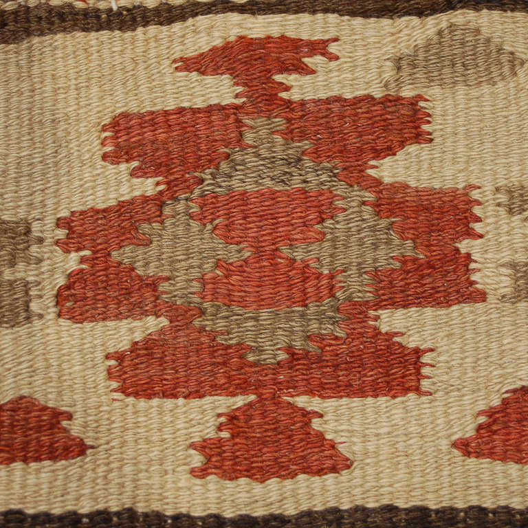 Early 20th Century Varamin Kilim Runner In Excellent Condition In Chicago, IL