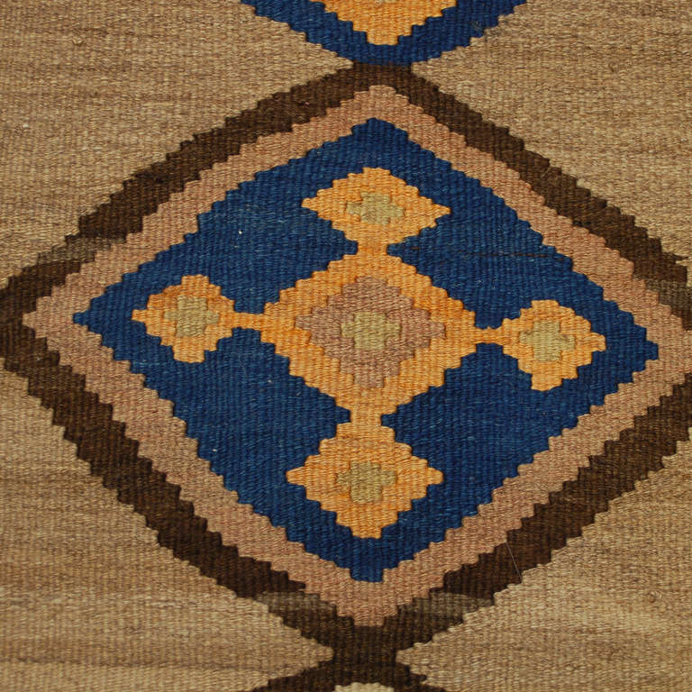Mid-20th Century Early 20th Century Qazvin Kilim Runner For Sale