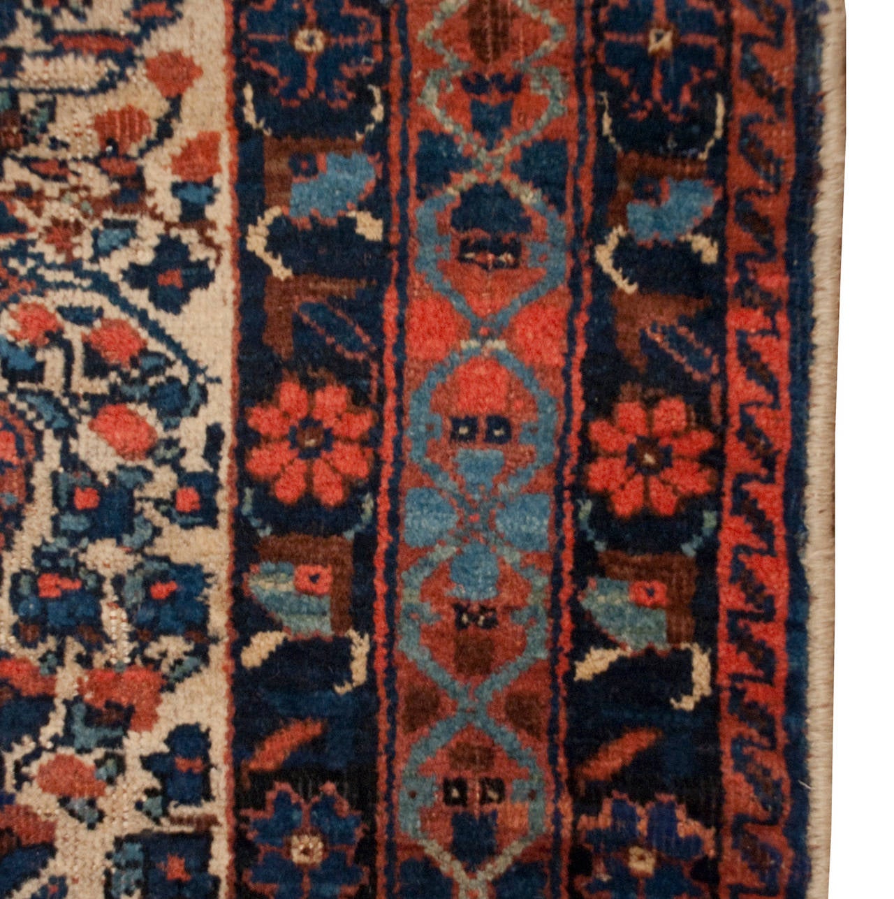 Vegetable Dyed 19th Century Afshar Rug For Sale