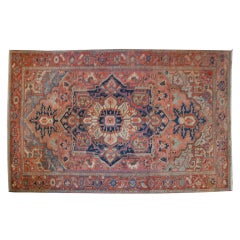 Antique 19th C. Persian Serapi Carpet, 9'2" x 12'2"