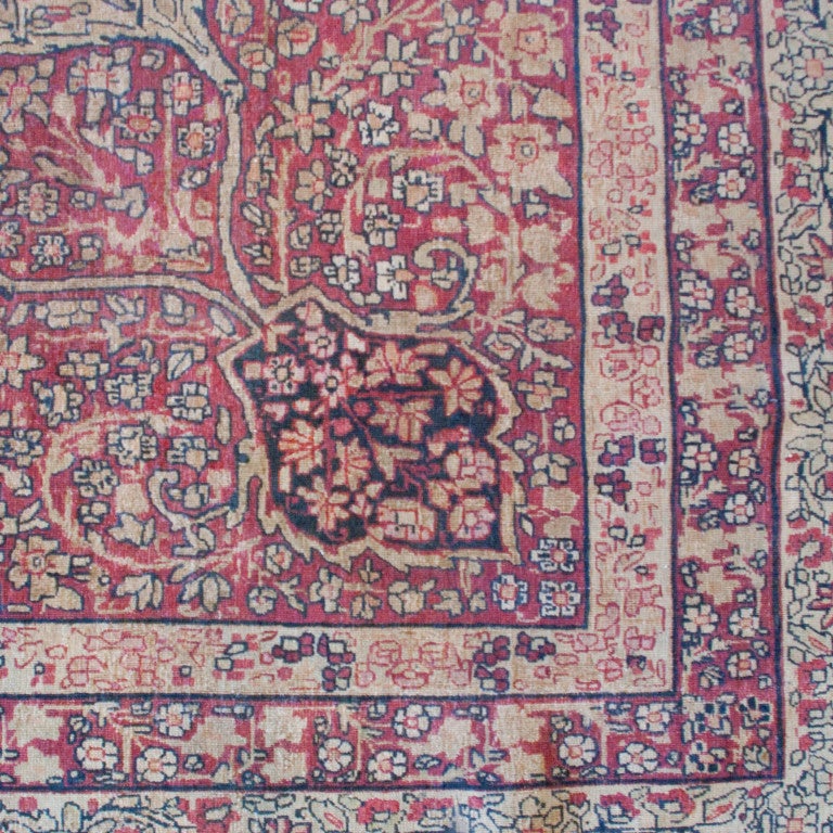 Vegetable Dyed 19th Century Persian Kermanshah Carpet For Sale