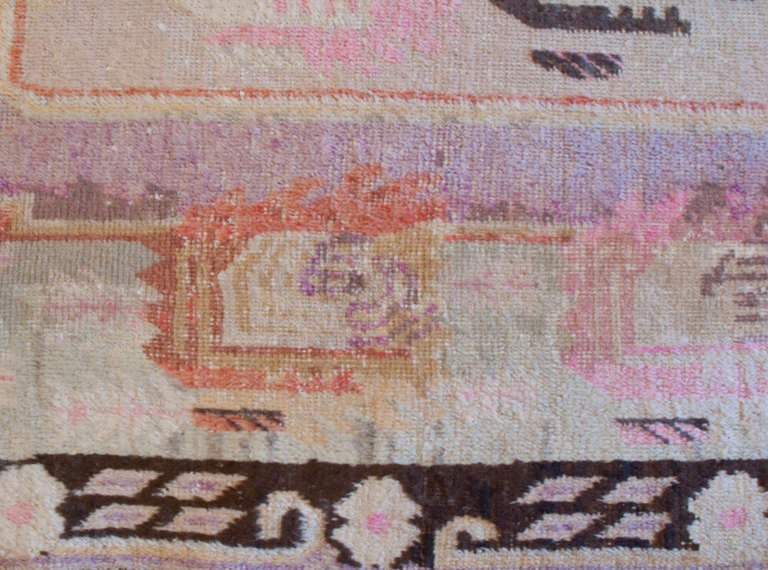 20th Century Antique Samarkand Rug, 4'8